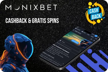 Monixbet Cashback & Gratis Spins