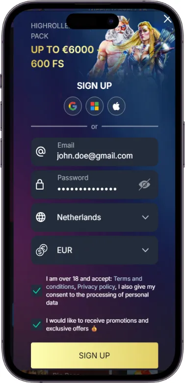 monixbet Gegevens Invoeren