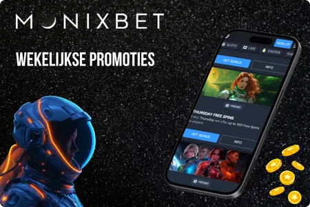 Monixbet-app: Thursday Free Spins in wekelijkse promoties.